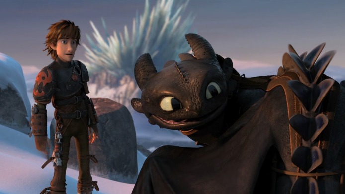 A beautiful friendship: Hiccup and Toothless.